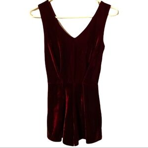 Burgundy Design Lab  Velvet Romper